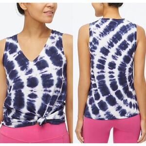 J. Crew Tie-dyed Sleeveless Tank Top Blue Small